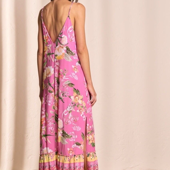 Maaji Floral Pink Maxi Dress - Picture 2 of 6